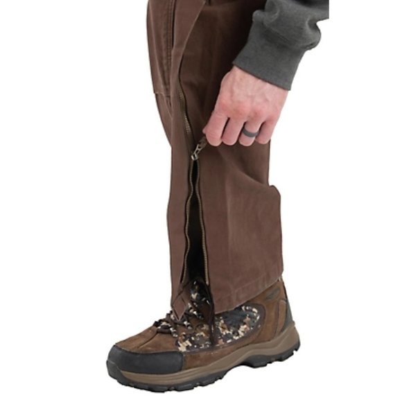 Berne Men's Washed Duck Unlined Brown Bib Overalls. Sz: 38X32 - Picture 6 of 15